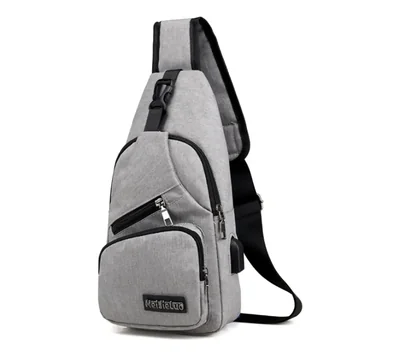 Mochila Cruzada Meitieluo Gris