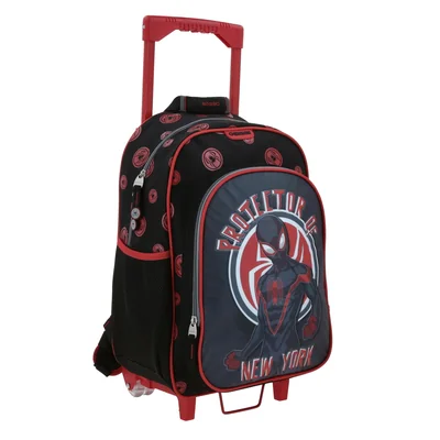 Mochila Grande Con Ruedas Y Luces Led Chenson Miles Morales Marvel ROCT MM70867-3