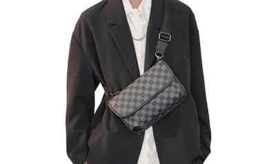 Bandolera De Cuero Para Hombre Bolso Crossbody Lujo Moderno