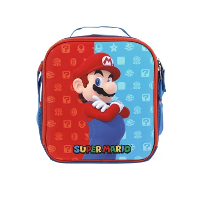 Kit Chenson Dulp Mario Mochila Baston Con Ruedas, Lonchera y Lapicera MB66083-9_SET
