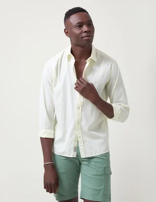 Camisa casual Atonadock de algodón manga larga para hombre