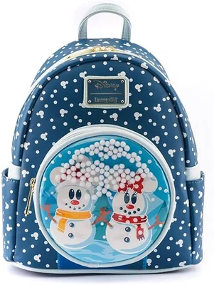 Loungefly Mickey & Minnie Snowman Mini Backpack