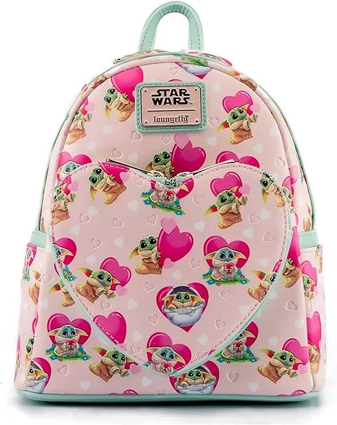 Loungefly Mandalorian Grogu Valentine Mini Backpack