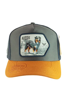 GORRA RANCH & CORRAL DOG BREEDS 30 AZUL UNITALLA