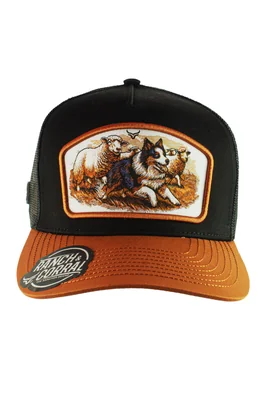 GORRA RANCH & CORRAL DOG BREEDS 24 NEGRO UNITALLA