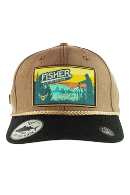 GORRA RANCH & CORRAL FISHING 21 CAFÉ UNITALLA