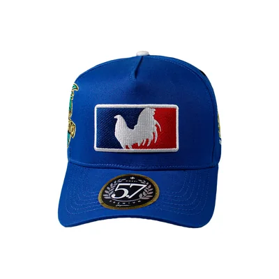 GORRA 5.7 GALLO BEISBOL WRLS CURVA AZUL UNITALLA