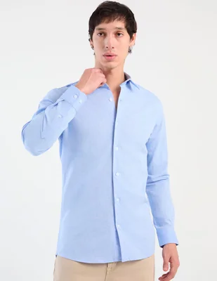 "camisa/sobrecamisa" casual aéropostale "de" (si aplica) algodón "manga" larga "para hombre"