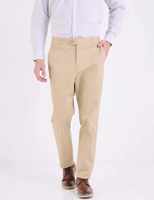 Pantalón de vestir regular Sansabelt de algodón para hombre