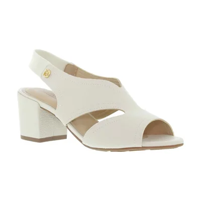 Sandalia Tacon Ajuste Elast para Mujer, Color Blanco Modare