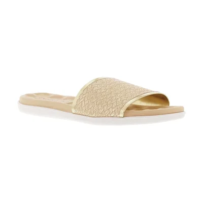 Sandalia Plana Tira Gruesa para Mujer, Color Beige Beira Rio