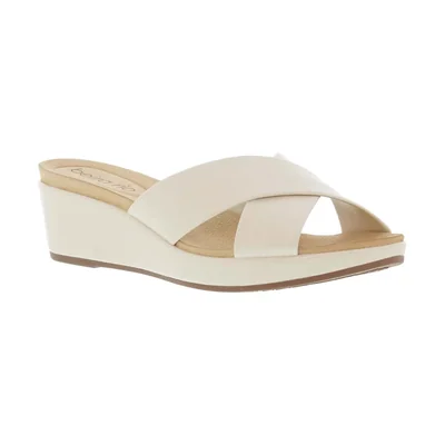 Sandalia Cuna Tiras Cruzadas para Mujer, Color Blanco Beira Rio