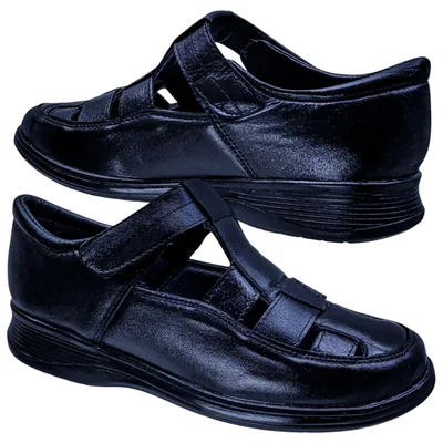 Huarache Mujer Piel Borrego Pie Diabético Cómodo Descanso C9