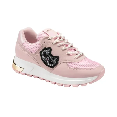 Tenis Casuales Karl Lagerfeld Mayu Lace Up Sneaker Color Rosa Comodos Casuales para Mujer - Original