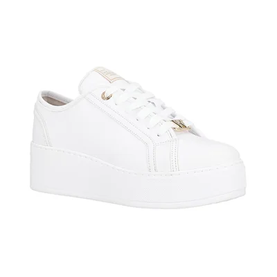 Tenis Plataforma Westies Blanco con Aplicación para Mujer