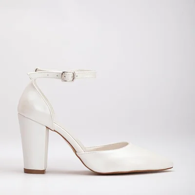 Gisele - Tacones de novia color marfil