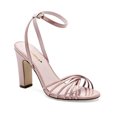 Moramora Zapatilla Abierta Rosa Charol Para Mujer Cod.140722