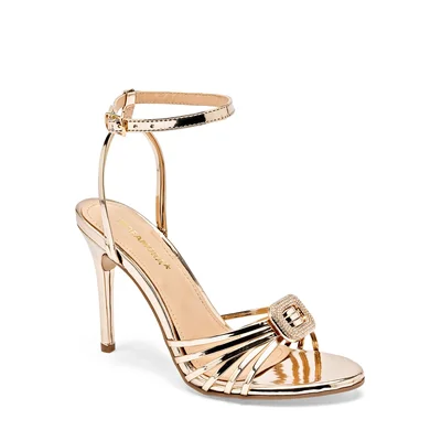 Moramora Zapatilla Abierta Oro Para Mujer Cod.141424