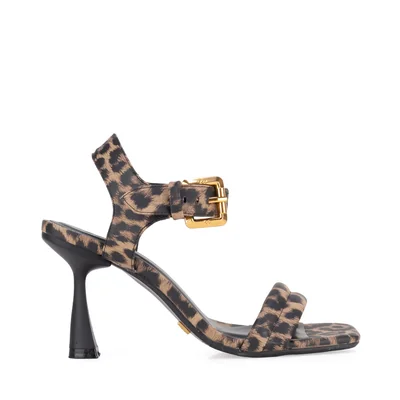 Sandalia Pulsera Ajustable Cloe Animal Print con Aplicación Hebilla para Mujer