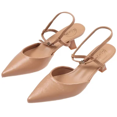 Zapatilla Punta Fina Tacón Medio Torli&mo para Mujer