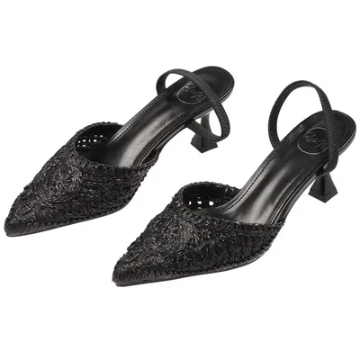 Zapatilla Slingback Tipo Encaje Punta Fina Torli&mo Mujer