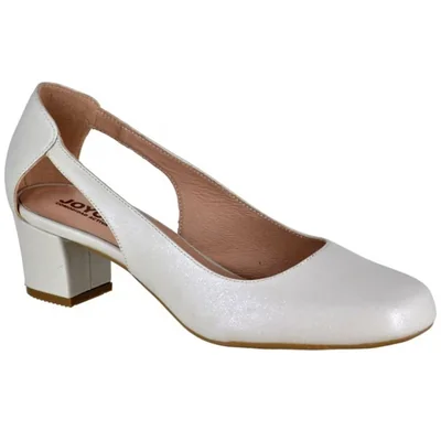 Zapatilla con Abertura Lateral Joyce Hueso para Mujer