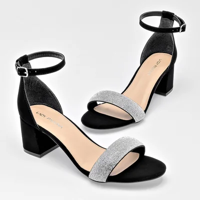 ZAPATILLA GRADUACION 6 CM MUJER Lady Paulina 21217 NEGRO PLATA
