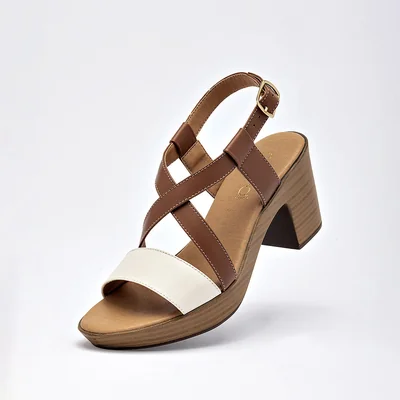 ZAPATILLA CASUAL TACON 8 CM MUJER Gilardi 4420 CAMEL LATTE
