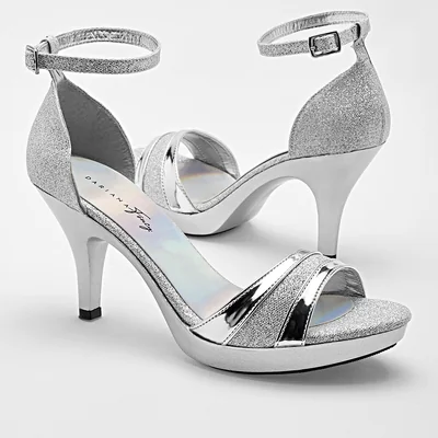 ZAPATILLA ABIERTA 7 CM MUJER Dariana Foncy 4241 PLATA