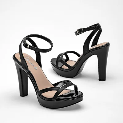 SANDALIA ZAPATILLA ABIERTO 11 CM Pravia NEGRO 3081 MUJER