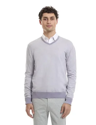 Suéter vittorio forti cuello v para hombre