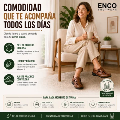 Zapato Mujer Piel Borrego Pie Diabetico Comodo Descanso H4