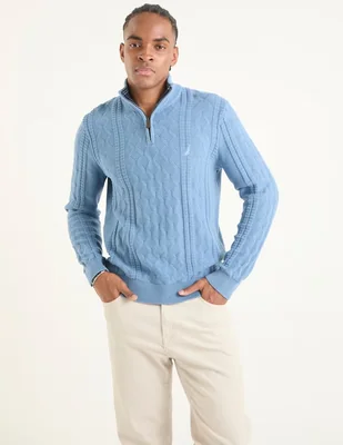 Suéter Nautica cuello con cierre para hombre