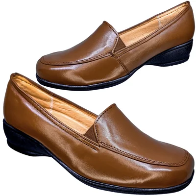Zapato Mujer Piel Borrego Pie Diabético Mocasín Casual Confort Comodo Descanso