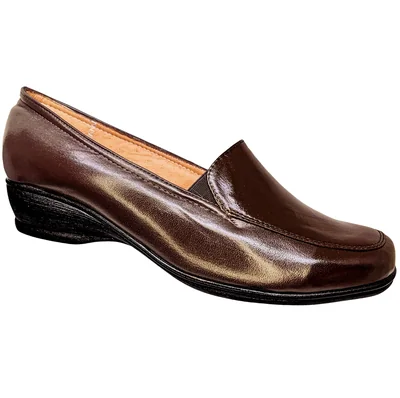 Zapato Mujer Piel Borrego Pie Diabético Mocasín Casual Confort Comodo Descanso