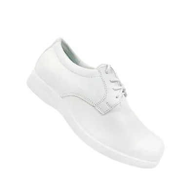 Zapato Enfermería Blanco De Piel Cómodo Para Trabajo 20 Hrs