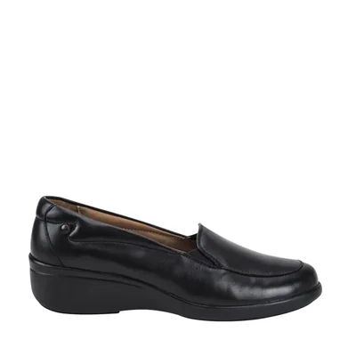 Choclos de piel con elástico Shosh confort para mujer, color negro 929093