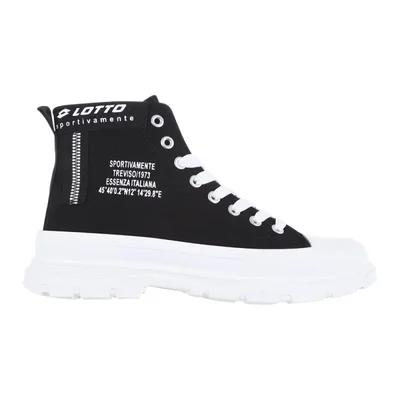 Tenis Botas Astor Lotto Negras para Mujer