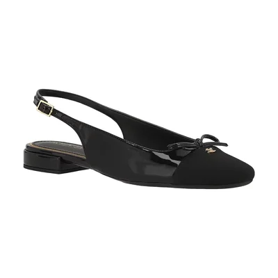 Ballerina en Charol Westies Negro Fijación Hebilla para Mujer