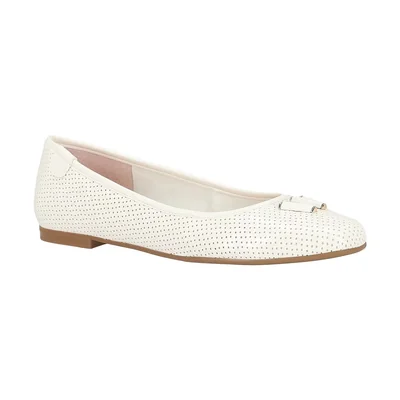Ballerina Westies Beige con Aplicación para Mujer