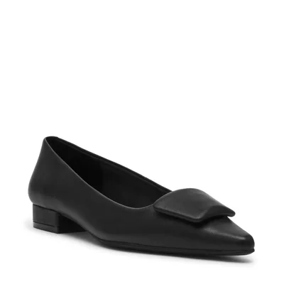 Balerina Crawford Punta Anne Klein Negro con Detalle para Mujer