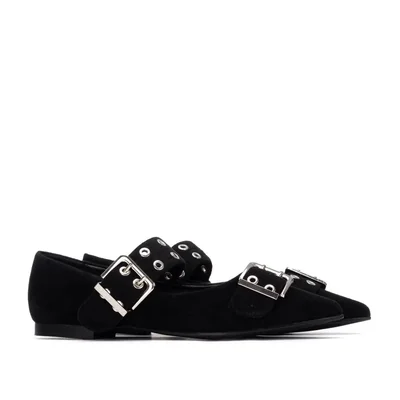 Balerina Doble Hebilla Xti Negro para Mujer