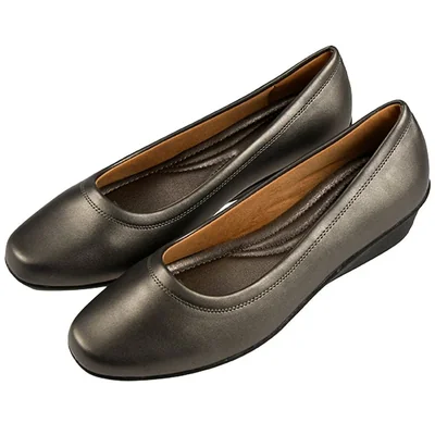 Balerinas Lisa Confort Metallic Casual Wushinno Mujer