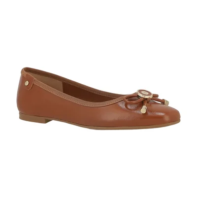 Balerina Aplicación Moño Westies Café Claro para Mujer