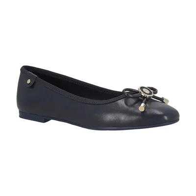 Balerina Aplicación Moño Westies Azul Oscuro para Mujer