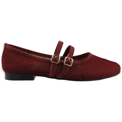 Balerina Dama Cosmo Paris 929 Vino Zapatilla de Piso Mujer Talla 23 a 26 E