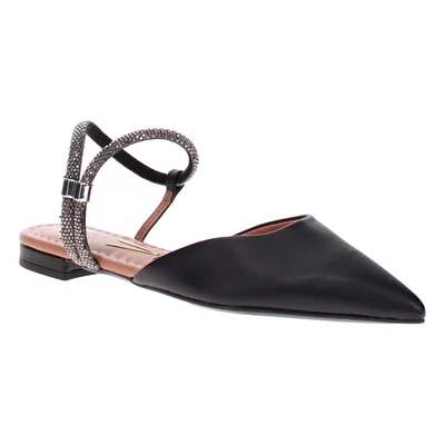 Balerina Puntal C Hebilla para Mujer, Color Negro Vizzano