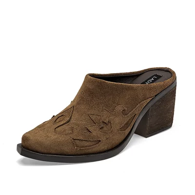 Lady One Bota Tacón Cafe Para Mujer Cod.141267