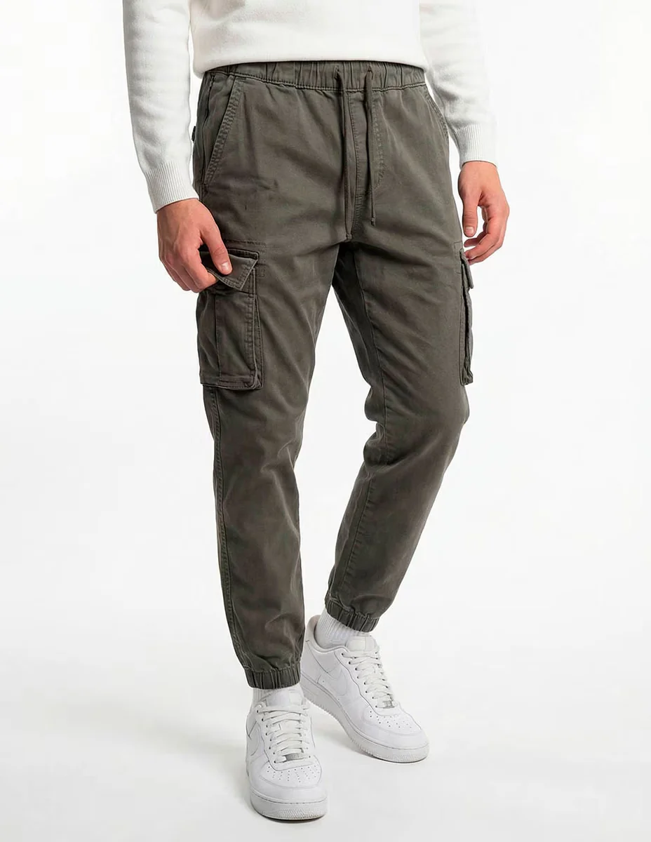Pantalón jogger regular Hollister de algodón para hombre