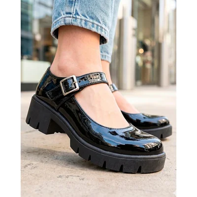Zapato Mujer Mocasin Vestir Negro Stfashion 22904402